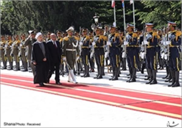 روحانی از رئیس جمهوری آفریقای جنوبی استقبال کرد