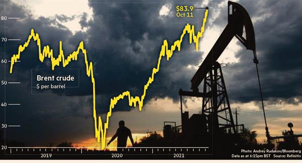 قیمت نفت آمریکا در بالاترین سطح  هفت سال