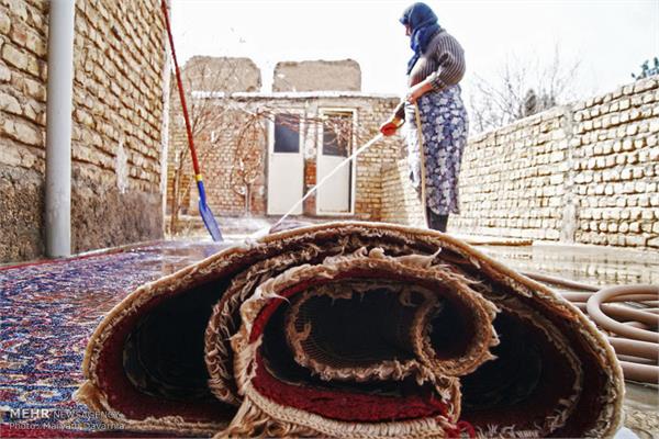 بهار ایرانی- سنت کهن خانه تکانی در آستانه نوروز