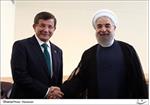 روحانی در دیدار با نخست وزیر ترکیه: روابط تهران - آنکارا باید در همه زمینه ها و به نفع دو ملت توسعه یابد