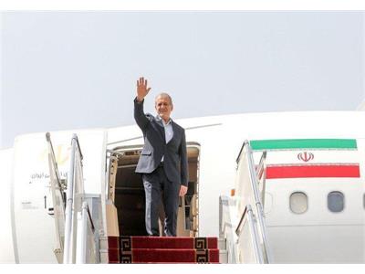 Pezeshkian leaves for Kazakhstan on official visit