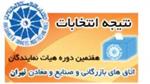 نتیجه نهایی هفتیمن دوره انتخابات اتاق تهران