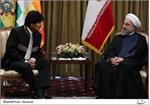 روحانی در دیدار با رئیس جمهوری بولیوی: تهران و لاپاز باید برای توسعه و تقویت مناسبات دو جانبه تلاش کنند