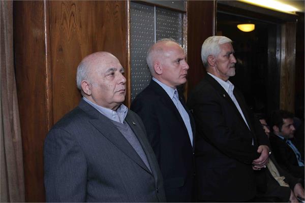 جناب آقای مهندس اسپندیاری دبیر کل اتحادیه و آقایان صرامی و احسانی عضو هیات مدیره اتحادیه