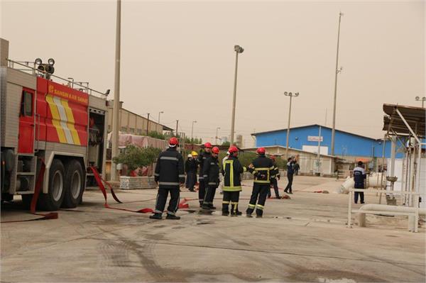 برگزاری رزمایش ایمنی در پتروشیمی امیرکبیر