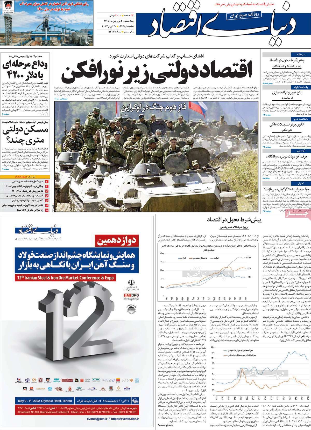 روزنامه های امروز مورخ 31-1-1401 1