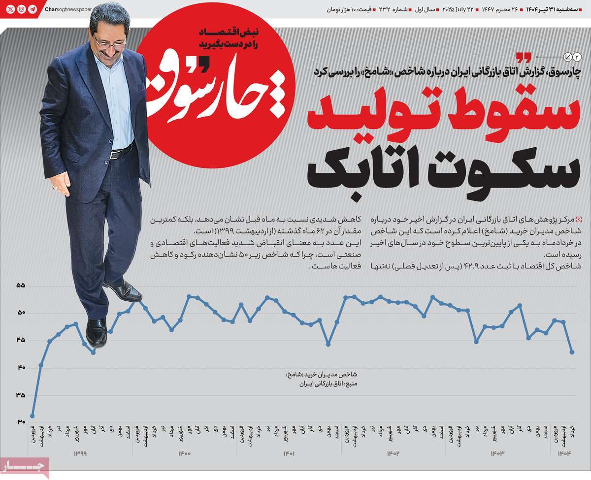 روزنامه های روز سه شنبه مورخ 31-04-1404 6